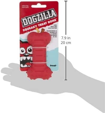 Dogzilla Squeaky Treat Bone Medium | Tobipets Costa Rica
